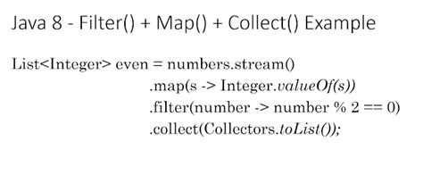 java 8 map|Java 8 Examples: Map, Filter and Collect .